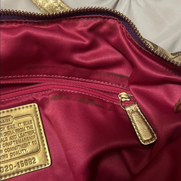 Coach Poppy classic tan and purple tartan large tote (lot of 2, not separating) - Picture 16 of 16